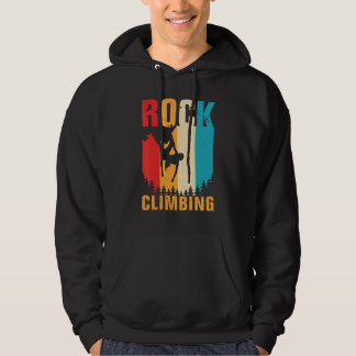 Phantastisches Rock Klettern Retro Bergsteigen Hoodie