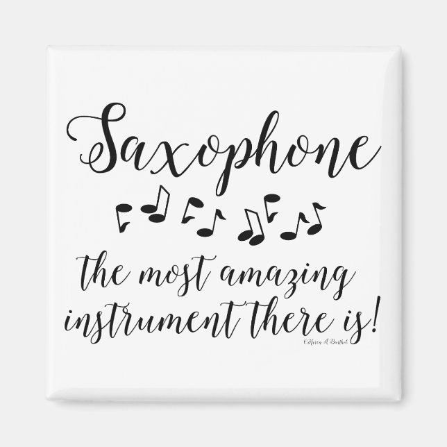 Phantastisches Saxophon Magnet (Vorne)