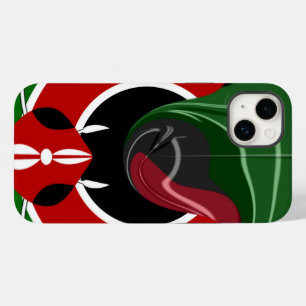 Phantastisches, schönes Fluid Kenya-Flag-Grafikdes Case-Mate iPhone Hülle