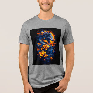 Phantastisches Shirt des Drachen Tri-Blend