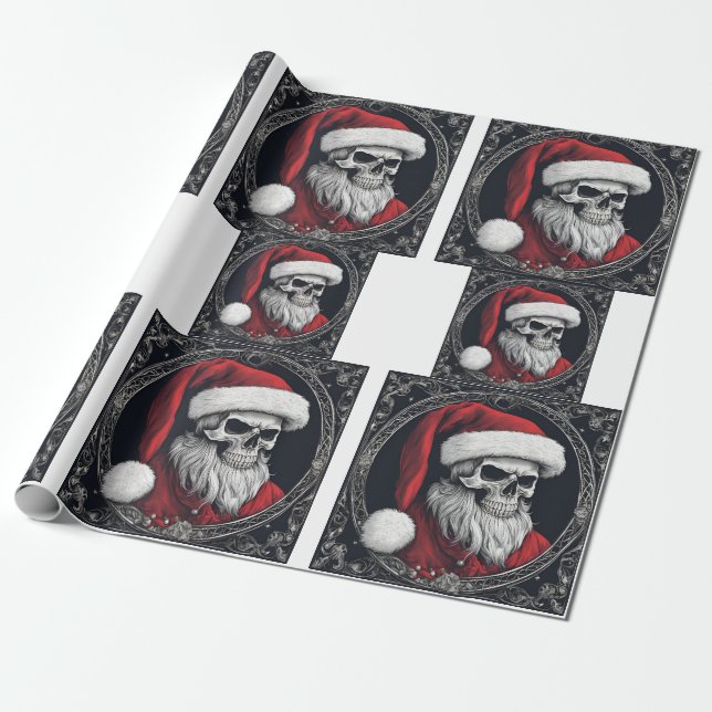 Phantastisches Skelett des Wrapping Paper des Weih Geschenkpapier (Ungerollt)