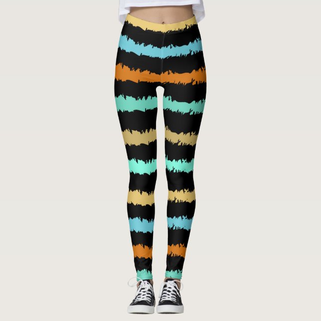 Phantastisches Sommermuster Leggings (Vorderseite)