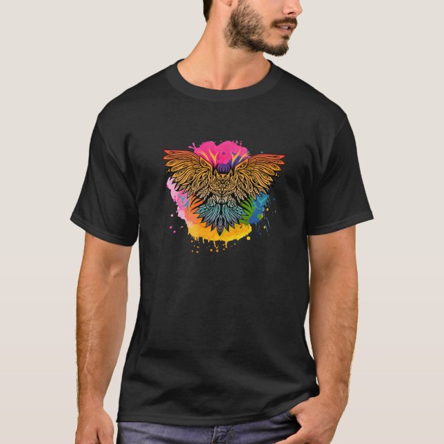 Phantastisches Stammhuhn mit Farbabstrich T-Shirt (Vorderseite)