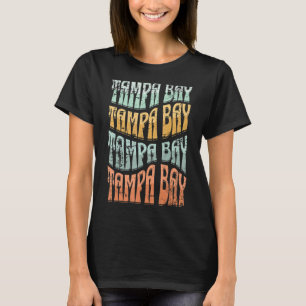 Phantastisches Tampa Bay Florida Groovy Retro gest T-Shirt