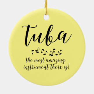 Phantastisches Tuba-Musikinstrument Keramik Ornament