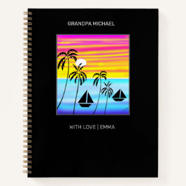 Phantastisches und Niedliches tropisches Segeln Notizbuch