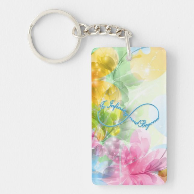 Phantastisches Unendlichkeitssymbol "Bis zur Unend Schlüsselanhänger (Vorderseite)