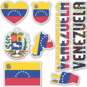 Phantastisches Venezuela formt Staatssymbole Aufkleber