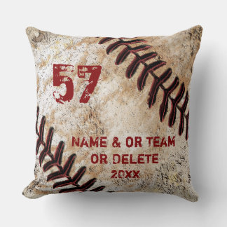 Phantastisches Vintages Baseball-Kissen Personalis Kissen