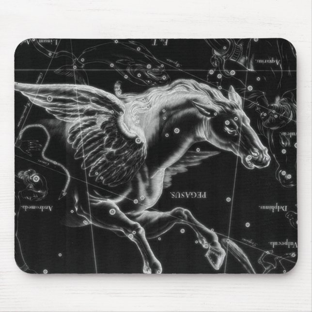phantastisches, wunderschönes, mystisches Flügelpf Mousepad (Vorne)