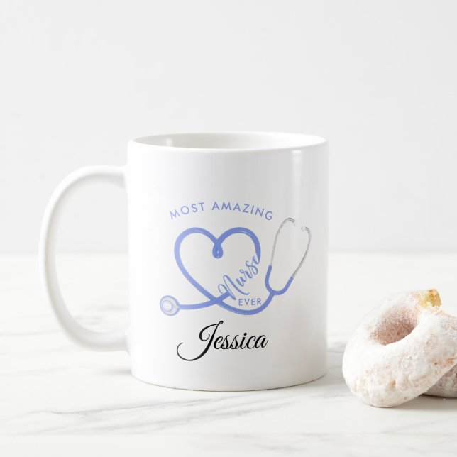 Phantastischste Krankenschwester je | Aufwertung d Kaffeetasse (Mit Donut)