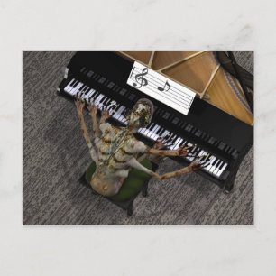 Phantastischste Pianistin Postkarte