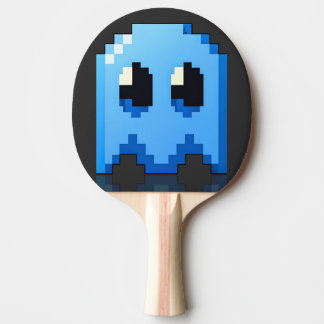 Phantom Blue Pixel Art Fanart PacMan Tischtennis Schläger