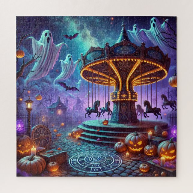 Phantom Carousel Halloween Puzzle (Vertikal)