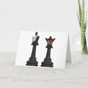 Phantom Chess King und Masked Queen Birthday Card Karte