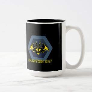 Phantom Fledermaus Superheld-Logo-Tasse Zweifarbige Tasse
