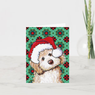 Phantom Goldendoodle Weihnachtskarte Feiertagskarte