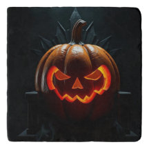 Phantom Jack-O-Lantern Halloween-Topfuntersetzer