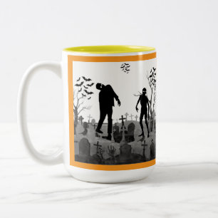 Phantom Lantern Nacht orange Zweifarbige Tasse