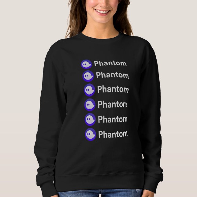 Phantom Nft und Krypto-Wallet auf dem Solana-Netzw Sweatshirt (Vorderseite)