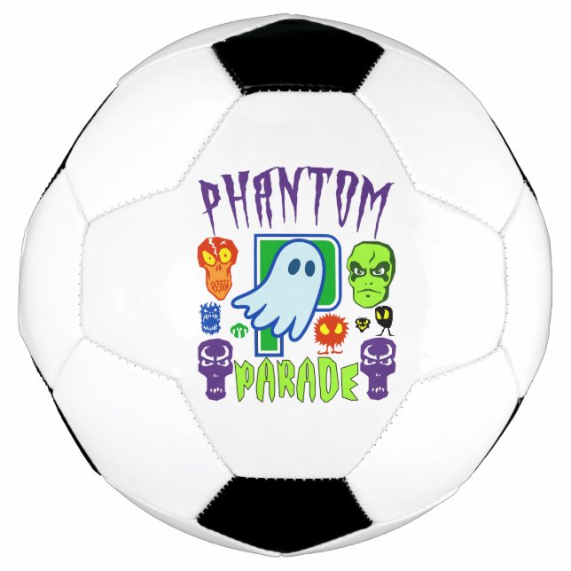 Phantom-Parade unschöne Geisterschädel Fußball (Vorderseite)