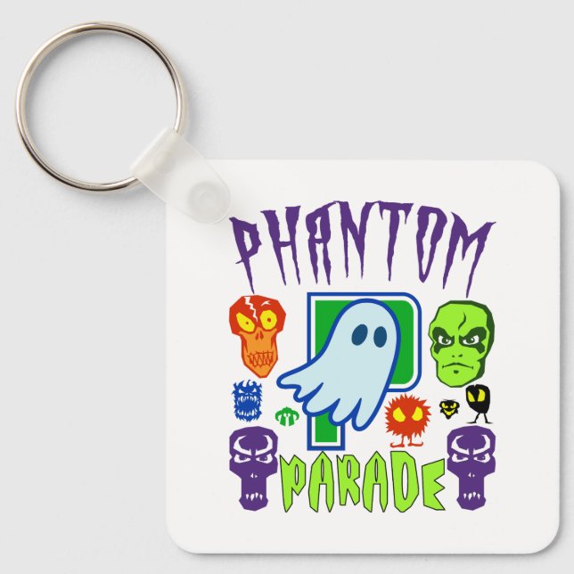 Phantom-Parade unschöne Geisterschädel Schlüsselanhänger (Vorderseite)