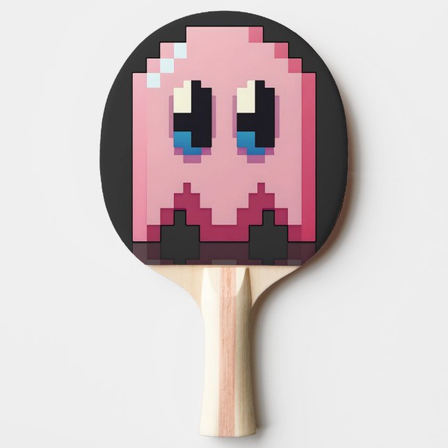 Phantom Rose Pixel Art Fanart PacMan Tischtennis Schläger (Vorderseite)