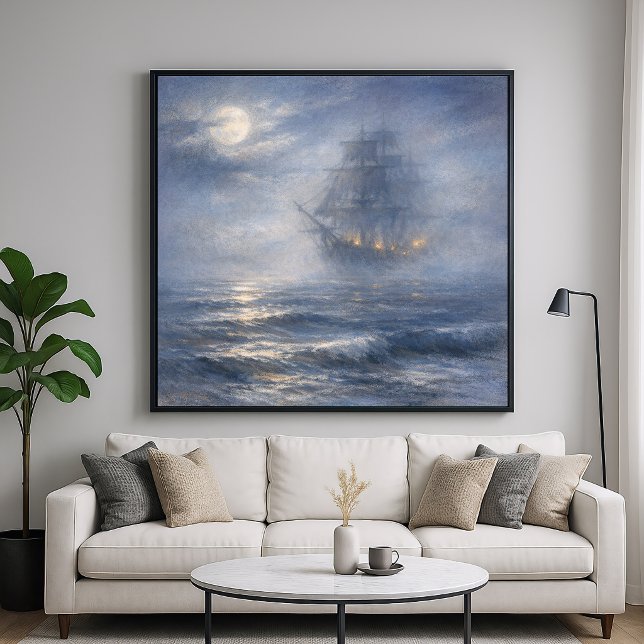 Phantom Schiff - Pastell-Malstil-Kunst Poster (Von Creator hochgeladen)