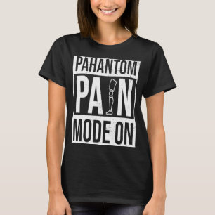Phantom-Schmerzmodus bei Prothesen mit amputierter T-Shirt
