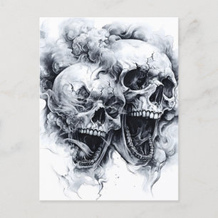 Phantom Skull Feiertagspostkarte