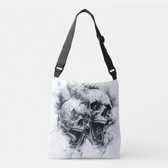 Phantom Skull Tragetaschen Mit Langen Trägern (Vorderseite)