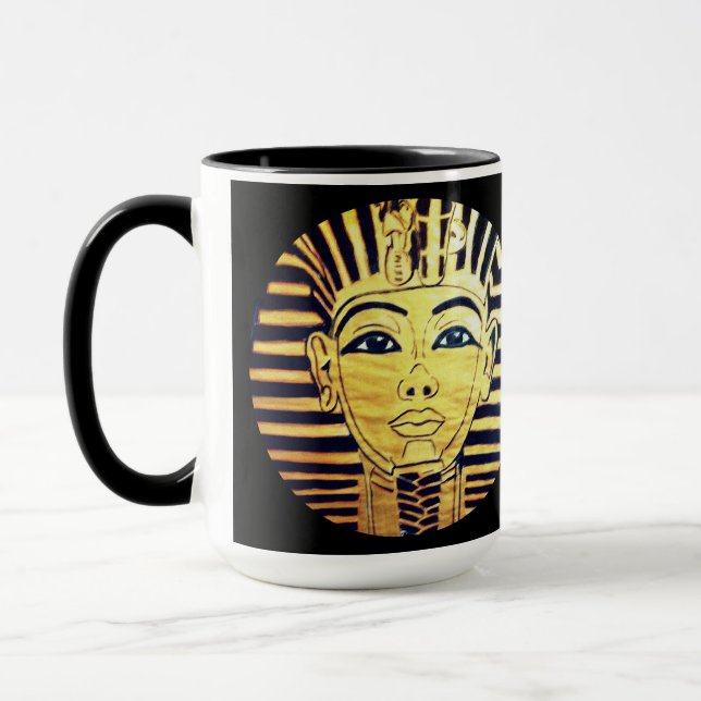 Pharao Black and Gold im ägyptischen Stil Tasse (Links)