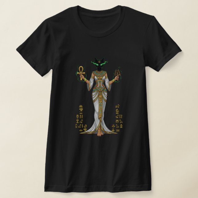Pharao Cat Queen - Ägyptische Göttin des Powers T-Shirt (Ablage )