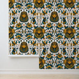 Pharao-Palette: Luxuriöse ägyptische Tapete