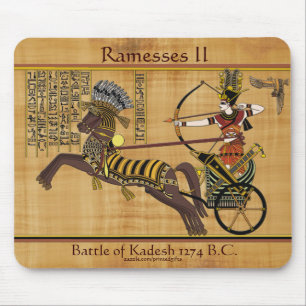 Pharao Ramesses II & Chariot in Kadesh Mousepad