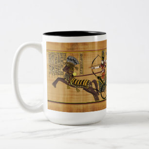 Pharao Ramesses II & Chariot in Kadesh Zweifarbige Tasse