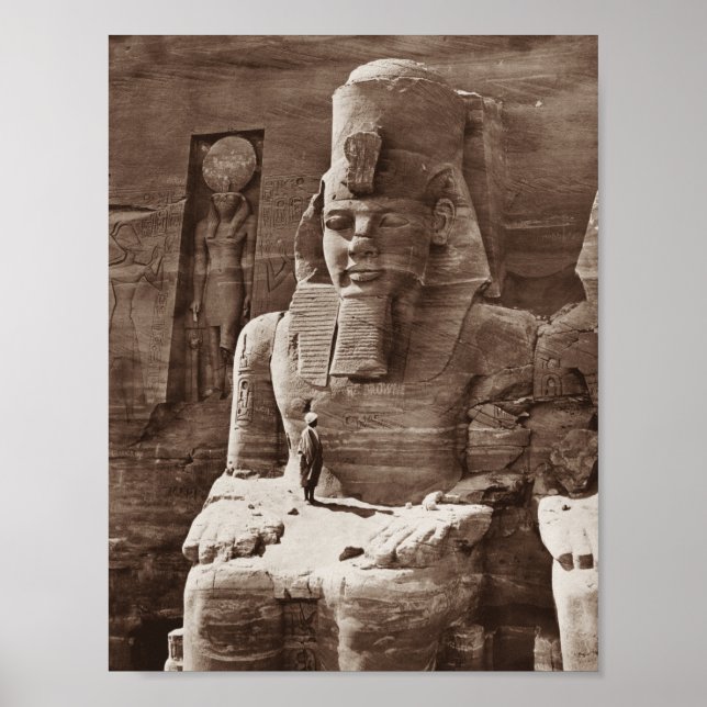 Pharao Ramses II - Ägyptische Architektur - 1856 Poster (Vorne)