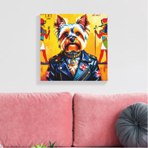 PHARAO TUT-YORKSHIRE TERRIER LEINWANDDRUCK