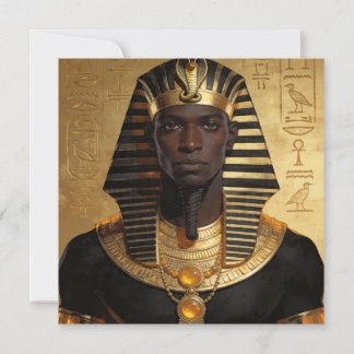 Pharaoh Energy — Ancient African King Modern Art  Einladung