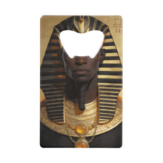 Pharaoh Energy — Ancient African King Modern Art Geldbeutel Flaschenöffner