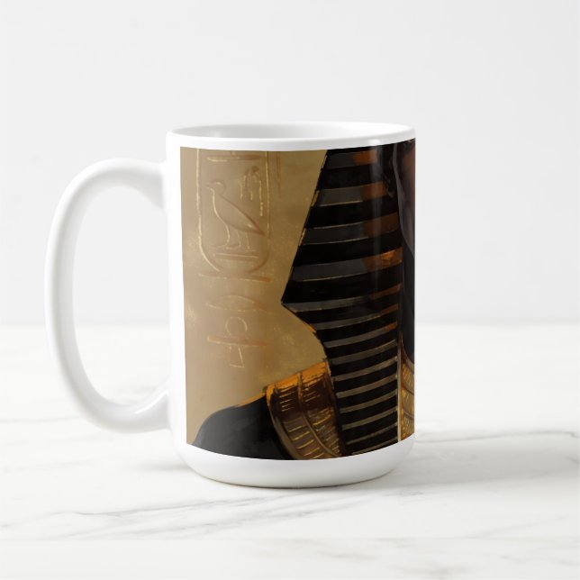Pharaoh Energy — Moderne Kunst eines antiken afrik Kaffeetasse (Links)