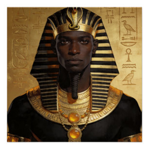 Pharaoh Energy — Moderne Kunst eines antiken afrik Poster