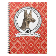 Pharaoh Hound Credo Spiral-Foto-Notizbuch