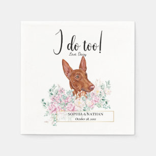 Pharaoh Hound Dog Wedding Cocktail Napkins Serviette