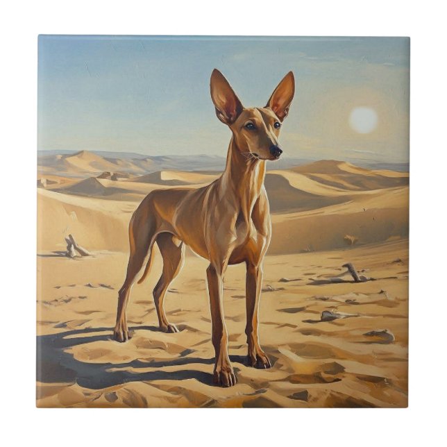 Pharaoh Hound Fliese (Vorderseite)