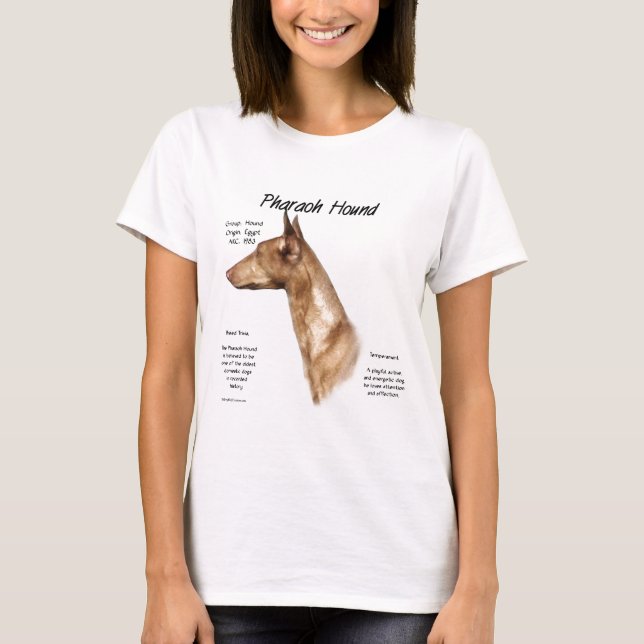 Pharaoh Hound History Design T-Shirt (Vorderseite)
