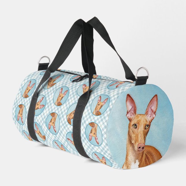 Pharaoh Hound Malerei Kastanien Original Hunde Kun Duffle Bag (Linke Seite)