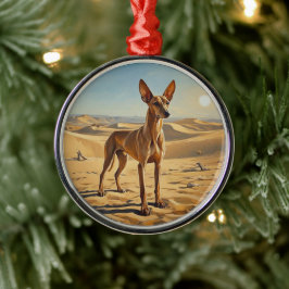 Pharaoh Hound Ornament Aus Metall