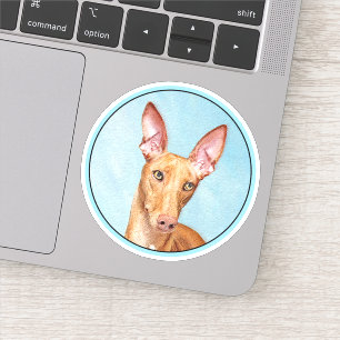 Pharaoh Hound Painting - Niedliche Original Hunde Aufkleber