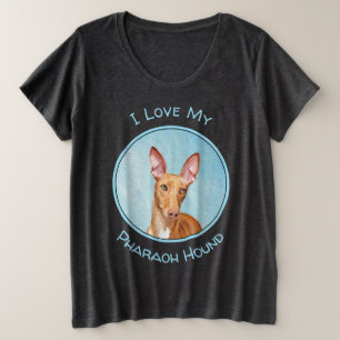 Pharaoh Hound Painting - Niedliche Original Hunde  Große Größe T-Shirt